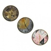 Часы настенный La Decor Chrono с золотым ободм, 30*30*4,2см, пластик, 3 цвета, 1*АА