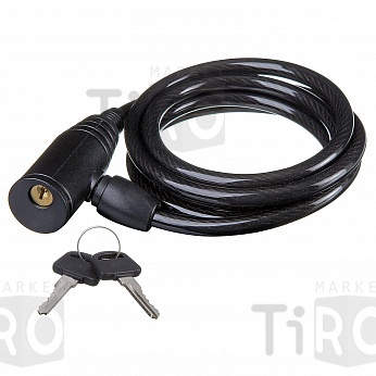 Замок-трос стальной с ключом Х10428, 8х150сm, 