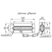 Защелка калитки ЗК-230-SL, цинк Защелка калитки ЗК-230-SL, цинк