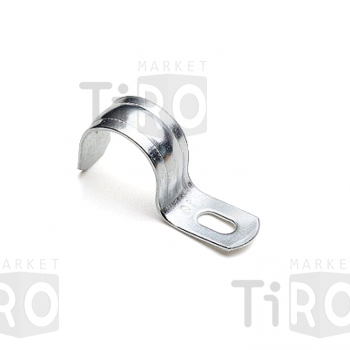 Скоба крепежная металлическая однолапковая  8-9 мм. 100шт.