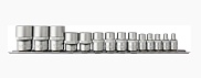 Набор головок торцевых 1/4", 3/8", 1/2"DR на держателе, внешний Torx®, S1S1314SM, E4-E24, 14 предме