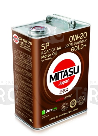 Cинтетическое масло Mitasu Gold Plus SP 0W20 4л