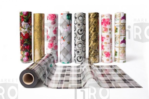 Клеенка силиконовая с рисунком Dekorelle (010-1) 1,0*20м прозрачный фон