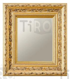 Зеркало "Багетное", 840*530мм (золото на черном)