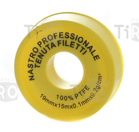 Лента 15м*19мм*0,1мм. ФУМ ST4531, желтая, для газа