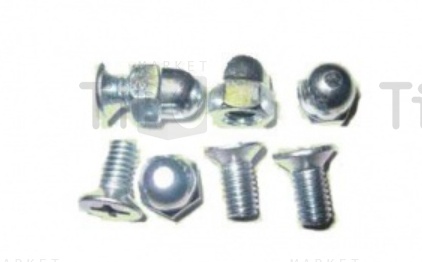 Болт оцинкованный декоративный (4шт)