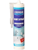 Герметик KRASS силиконовый санитарный белый 300мл