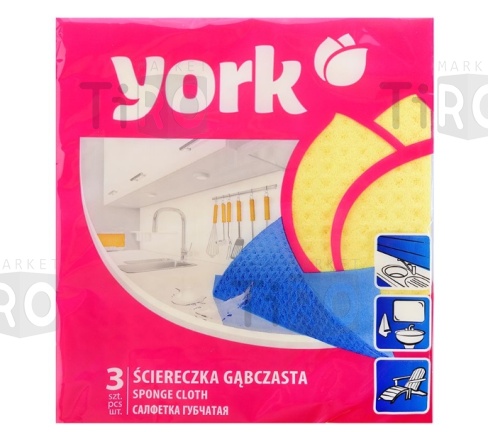 Салфетка York 2401 (3шт.) Салфетка York 2401 (3шт.)