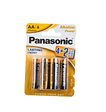 Батарейки Panasonic LR 6 Alkaline Power BL*6 (4+2) (пальчиковые)