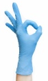 Перчатки нитрил-виниловые Ультрасофт неопудренные, голубые р-р 9 М цена за 50 пар