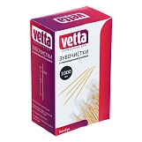Зубочистки, бамбук в индивидуальной упакрвке 1000шт. Vetta 437-284