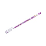 Ручка гелевая Crown "Glitter Metal Jell" MTJ-500GLS(D) розовая с блестками, 1,0мм