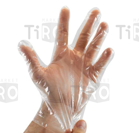 Перчатки полиэтиленовые ПНД размер L 100 штук