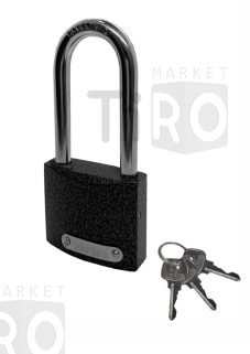 Замок навесной Vrata BC-HG36-38L чугун серый