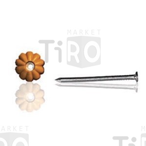 Гвоздь декоративный светло коричневый 100шт