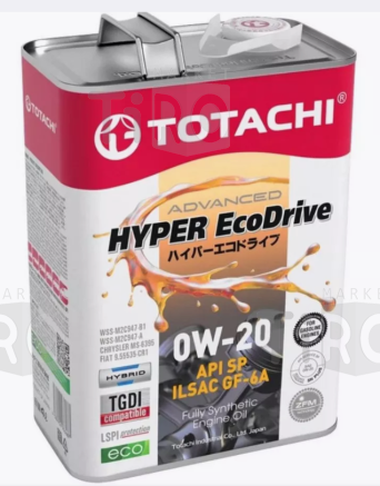 Cинтетическое масло Totachi Hyper Ecodrive Fully Synthetic SP/RC/GF-6A 0w20, 4л Cинтетическое масло Totachi Hyper Ecodrive Fully Synthetic SP/RC/GF-6A 0w20, 4л