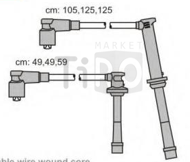 Комплект проводов ВH Mazda 323, MX-5, Xedos-6 силикон 1.4.217