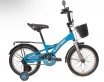 Велосипед Black Aqua Wave New KG1828 18 со светящимися колесами, голубой-белый