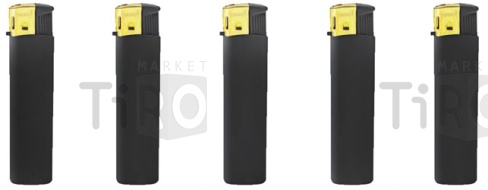 Зажигалка Пьезо City-L 01 (04) (свеча черная с золотом ) 1*50*20