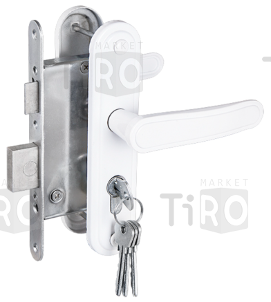 Замок врезной Вега В3 ЗВ4М3, белый