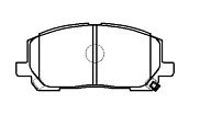 Колодки тормозные V986 Toyota PF1457 04465-48030