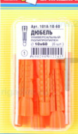Дюбель 101А-10-60 универсальный полипропилен 10*60 (6шт.)