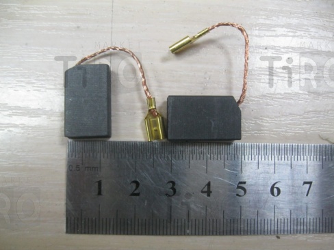 Щетка угольная REZER №415, к электропиле "Инкар-Д", в сборе, 2шт