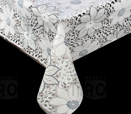 Клеенка Dekorelle "Lace" 060 ажурная 132см*22м, белый Клеенка Dekorelle "Lace" 060 ажурная 132см*22м, белый
