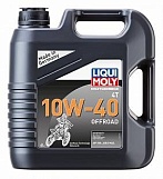 Моторное масло НС-синтетическое для 4-тактных мотоциклов Liqui Moly Motorbike 4T Offroad 10W-40 SN MA2 3056 (4л)