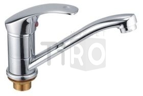 Смеситель Haiba HB4536-2 для кухни, низкий излив, шаровый, 35мм, гайка, латунь