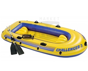 Лодка надувная Challenger 3 Intex 68370, трехместная