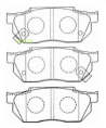 Колодки тормозные дисковые NBT BK6154C, SN424P, AN-378WK, NP8006 Колодки тормозные дисковые NBT BK6154C, SN424P, AN-378WK, NP8006