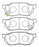 Колодки тормозные дисковые NBT BK6154C, SN424P, AN-378WK, NP8006