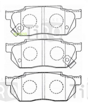 Колодки тормозные дисковые NBT BK6154C, SN424P, AN-378WK, NP8006 Колодки тормозные дисковые NBT BK6154C, SN424P, AN-378WK, NP8006