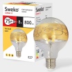 Лампа светодиодная Sweko 17LED-G95-8W-230-3000K-Е27-CRG