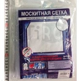 Сетка москитная на окно, с самокл лентой для крепления 1,5х1,5 (701) Сетка москитная на окно, с самокл лентой для крепления 1,5х1,5 (701)