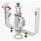 Арматура Alcaplast Чехия SA08AK для унитаза клапан боковой 1/2, металлическая резьба, металлическая кнопка