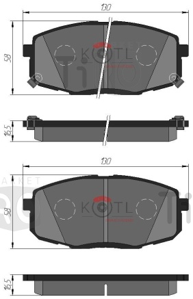 Тормозные колодки Kotl 3342KT