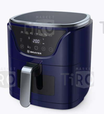 Аэрогриль Brayer BR2036, 1500Вт съемная решетка, таймер, 7 программ Аэрогриль Brayer BR2036, 1500Вт съемная решетка, таймер, 7 программ