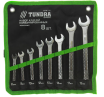 Набор ключей Tundra 878131 комбинированных усиленных в сумке, 8 - 19 мм, 8 штук