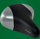 Седло Trix комфорт 09444, 245x210 мм, пружинное, черно-серое