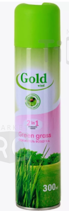 Освежитель воздуха Gold Wind Green grass 300мл