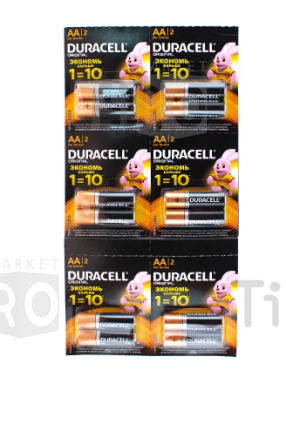 Батарейка Duracell LR06 (AA) BL10, отрывной блистер
