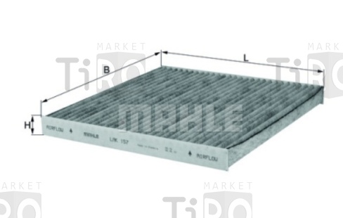 Фильтр салонный угольный Mahle LAK 157 S0322 (CUK 2035)