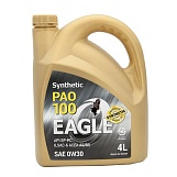 Масло бензиновое Eagle PAO-100 Synthetic 0W30 API SP, 4L