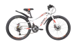 Велосипед Novatrack 24" Prime, 140696 алюминиевая рама 11", белый, 18-скоростей, TY21/TS38/SG-6SI, диск тормозной STG