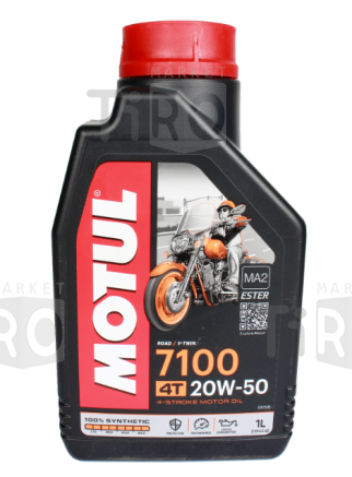 Синтетическое масло Motul 101378, 7100 4T, 20w50, 1л