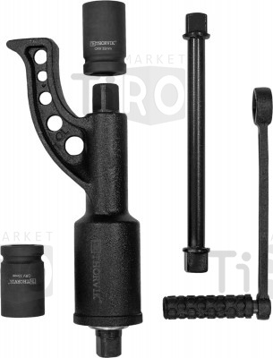 Гайковерт ручной механический удлиненный 1"DR, 3800Нм и головки торцевые 1"DR 32 мм, 33 мм, LSW3