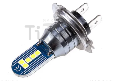 Автолампа диод H7 12-24V 10SMD 1-контакт, Белая, ближний, дальний, 2 шт. Skyway S08202049