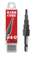 Сверло по металлу шаговое 4-20 мм (9 ступ.) "Hardcore" 142420